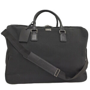 Gucci Boston bag black leather trim logo Black